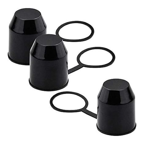 3-teilige Anhängerkupplungskappe, Kugelkopfabdeckung für Anhängerkupplung, 50-mm-Kugelkopfabdeckung für LKW, Sattelanhänger, PKW, Boot (1/4)