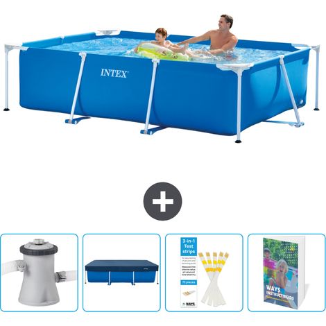 Intex Piscine Tubulaire Rectangulaire - 260x160x65 cm - 5-pièces SCB129 (1/5)