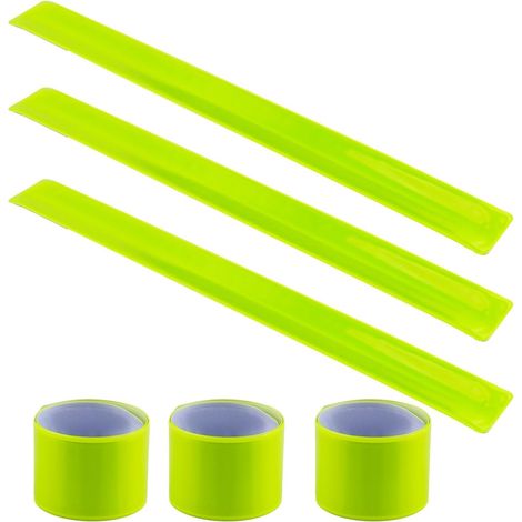 [JAMAIS UTILISÉ]6 Pièces Bandes Réfléchissante, 30x3 cm Brassard Reflechissant Sécurité pour Enfants pour Augmenter la Visibilité, Bande Réfléchissante Légère Pour le Jogging, le Vélo, L'équitation, l (1/5)