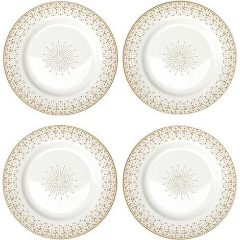 easy-life Dessertteller-Set Weiß 19 cm