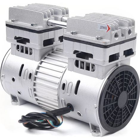 Motor de compresor silencioso, compresor sin aceite 8 bar, motor compresor aire, motor compresor silencioso, compresor de aire accesorios, 750 W/1 HP 145 L/min