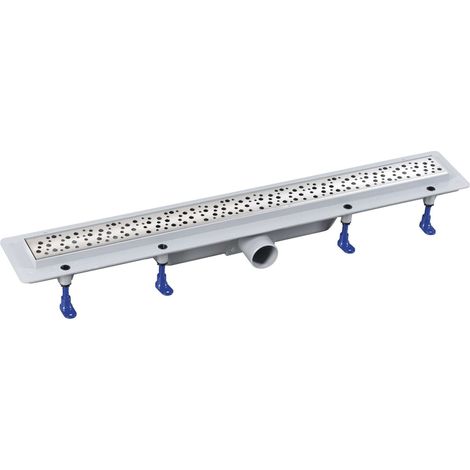 Aqualine - Canaleta de ducha 71 cm, con rejilla, acero inoxidable 1702-70 (1/3)
