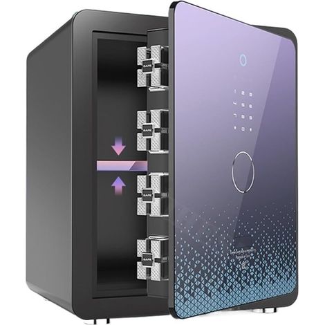 Petit coffre-fort Coffre-fort Intellint For Maison Et Bureau, Coffre-fort À Empreintes Digitales, Tout En Acier, Haute Sécurité, Poignée Dissimulée, Coffre-fort(Finger-Extremely glorious) (1/5)