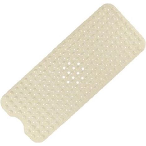 Alfombrilla ducha antideslizante resistente moho 100x40 cm, alfombrilla antideslizante PVC ducha goma suave ventosa orificio drenaje, rosa (1/5)