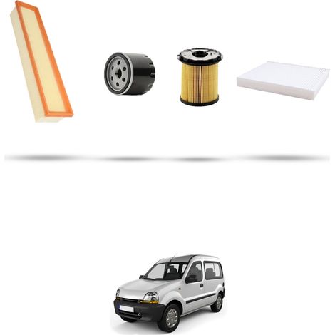 Kit tagliando 4 filtri compatibile con Renault Kangoo 1.9 dci 62kw dal 2003 (1/5)