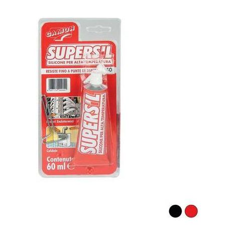 SIGILLANTE SILICONICO SUPERSIL ALTA TEMPERATURA Misura: 60 ml - Nero