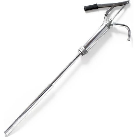Wiltec Pompe vidange Huile Pétrole Diesel à levier – débit 16-18 l/min – Conduite 470-870 mm, Raccord pour fût G2 – Aspiration et Transvasement pour Garage Atelier Automobile Tondeuse Moto Bateau-ARCA (1/3)