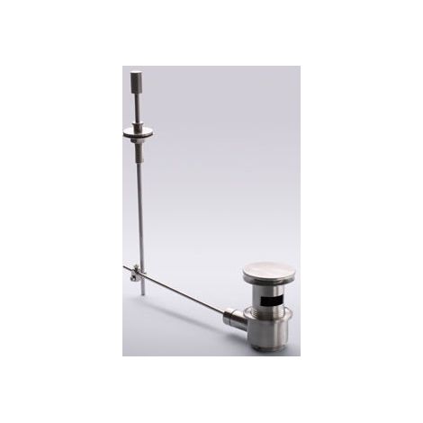 Soupape de vidange et de trop-plein avec bouton de tirage chromé 5/4 po
