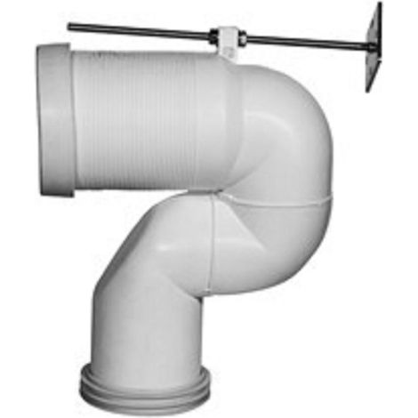 Curva tecnica per scarico a terra variabile di Ceramica Kerasan