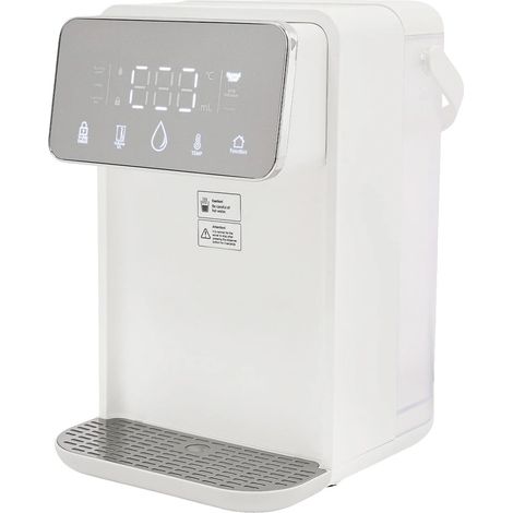 Dispensador de agua caliente, panel digital, tecnología de ebullición rápida, blanco, XL (1/2)
