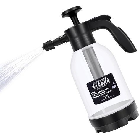 Pulvérisateur À Pression 2L, Mousse À Pompe À Main pour Voiture, Brumisateur d'eau Portable sous Pression, Lance Mousse À Neige pour Voiture (1/5)