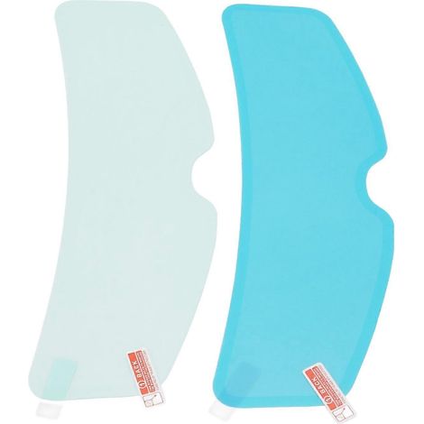 Housse de protection pluie pour casque de moto 24,5 cm / 9,6 pouces, film anti-buée pour visière, usage intérieur et extérieur, haute transparence