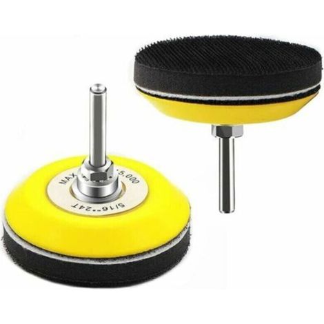 2 Pack 3" Hook and Loop Sanding Pads for Sanding Discs with 6.mm Shank for Cisea Drill (1/5)