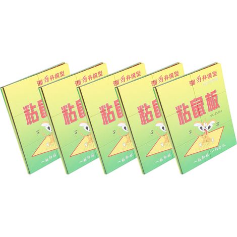 Lot de 5 plaques adhésives pour pièges à souris, idéales pour la cuisine. (1/5)