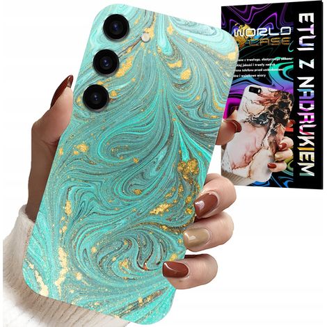 Custodia per Samsung Galaxy S23 - motivo marmorizzato + vetro temperato (1/5)