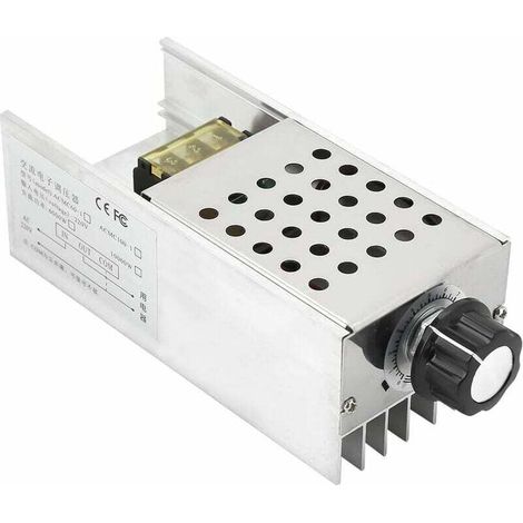 YMYNY Contrôleur De Vitesse De Moteur, 6000W AC 220V SCR Régulateur De Tension Electrique Thermostat De Gradateur De Contrôle De Vitesse De Moteur