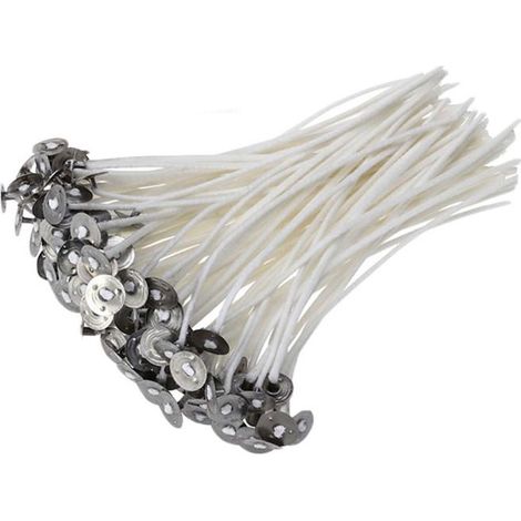 Mechas redondas para velas, 150 unidades, 9/15/20 cm, algodón para velas de cera. (1/5)