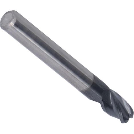 Fraise à bout sphérique 4 dents en carbure de tungstène, fraise hélicoïdale pour fraiseuse CNC, dimensions : R3 x 12 x D6 x 50 (1/5)