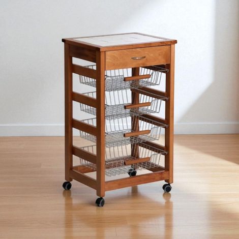 Carrello VESUVIO portafrutta senza base ROVERE (1/3)