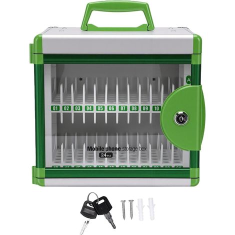 24-Slot Phone Lock Box with Key (1/5)