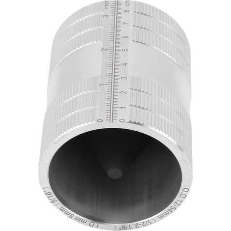 Alésoir intérieur extérieur tube 8-54mm acier inox cuivre alu PVC, outil ébavurage tuyau 48 lames échelle double (1/5)