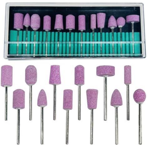12 PCS Grinding Rod, Abrasive Wheel Mounted Grinding Head Grinding Wheel Grinding Head Grinding Wheel Sharpening Rod Tools with Abrasive Stone Head (1/5)