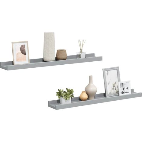 Maison Exclusive - Bilderleisten 2 Stk. Grau 60x9x3 cm MDF (1/5)