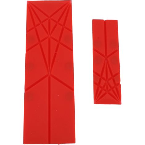 Set di 2 misurini pieghevoli multifunzionali a forma di poligono piatto 3 in 1, con 6 diverse misure, utensili da cucina. Colore rosso. (1/5)