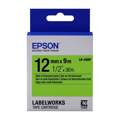 Epson LK-4GBF cinta para impresora de etiquetas Negro sobre verde (1/2)