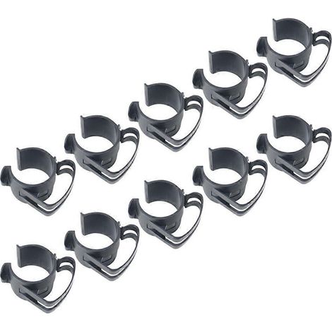 10 Stück flexible Rohrschellenhalter für diverse Bühnengeräte, Drahtklemmen