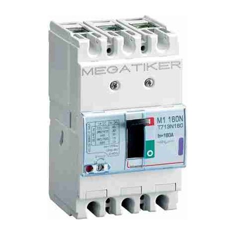 BTIT713N160 MEGATIKER M1 160N 3P thermomagnetischer Kompaktleistungsschalter - In = 160 A - Icu 50 kA