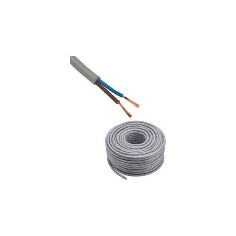 Câble électrique souple - HO5VV-F 2x1 - Gris - VVF2x1,5GR (1/2)