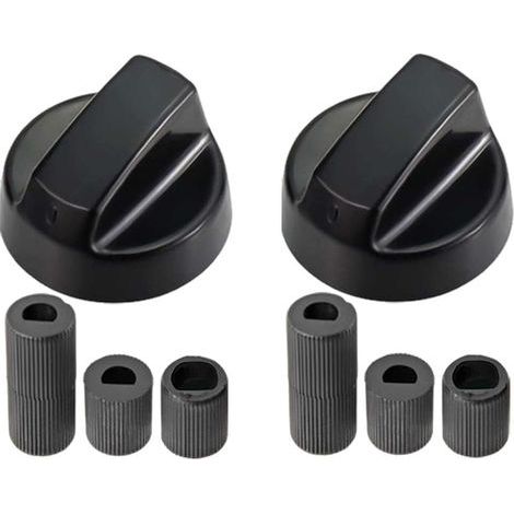 4-Piece Cooker Knob Set, 3 Adapters (6mm, 7mm, 8mm), Universal Control for Oven and Hob (1/5)