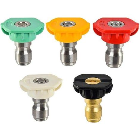 Buse de pulvérisation pour nettoyeur haute pression, embout rapide 1/4, accessoire multifonction, ouverture 1,2 mm, adaptateur à connexion rapide pour lavage (1/5)