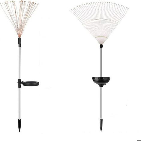Lampes solaires de jardin 120 LED Lampes solaires extérieures allées jardins chemins cours Lampes décoratives sur pied mariages (1/4)