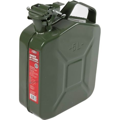 Tanica in ferro antiscoppio carburante 5L