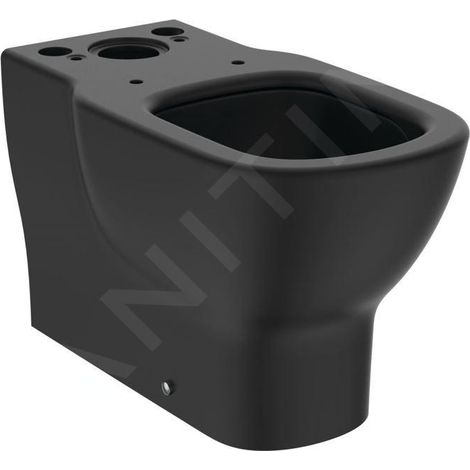 Ideal Standard Tesi - Cuvette à poser, vidange inférieure/arrière, AquaBlade, noir soyeux T5560V3 (1/5)