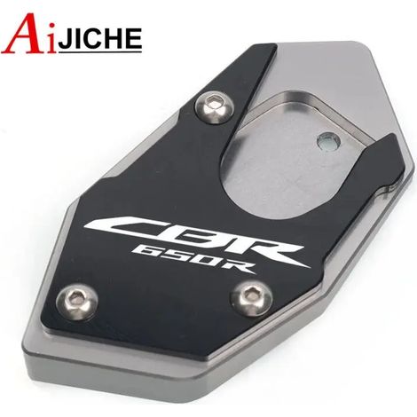 (CBR650R-Titanium) Extension de béquille latérale CNC pour moto, compatible avec HONDA CB650R CBR650R 2019-2023 maxpower (1/2)
