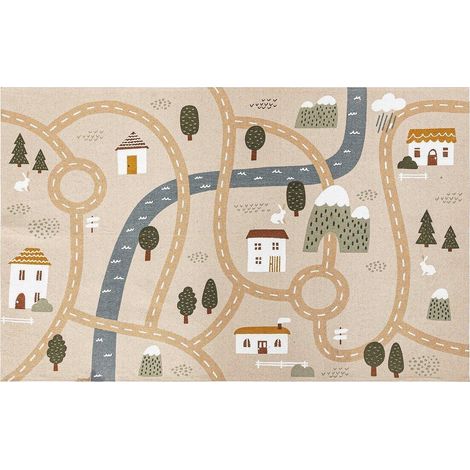 Tappeto stradale per bambini niels jute 100x150cm - Atmosphera créateur d'intérieur (1/2)