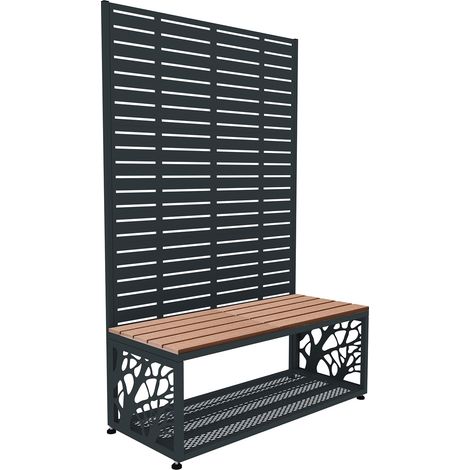 Westmann Usus 3  Banc de jardin avec brise-vue  rangement à (1/5)