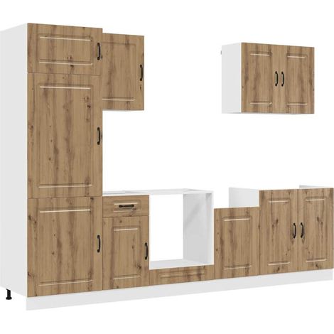 Maison Exclusive - 7dílná sada kuchyňských skříněk "Kalmar" dub artisan kompozit (1/5)