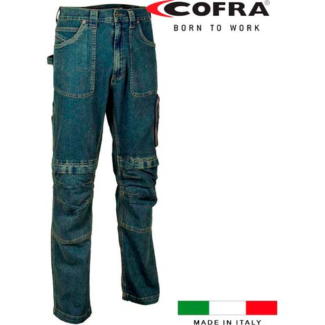 Pantalon de travail Cofra taille 40 bleu marine résistant (1/5)