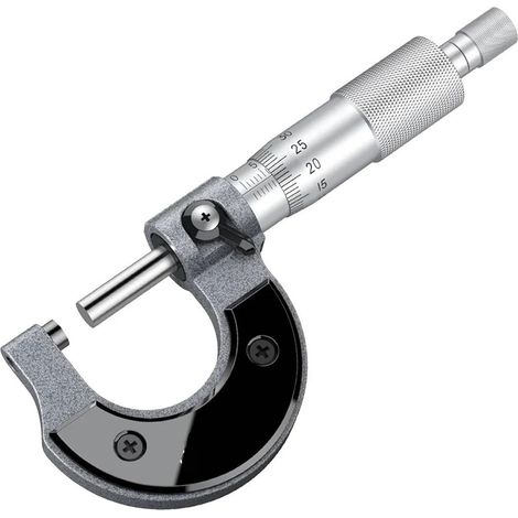Micromètre Micromètre mécanique extérieur 0-25 mm (échelle 0,01 mm) Pied à coulisse externe métrique Outil de mesure de précision (1/5)