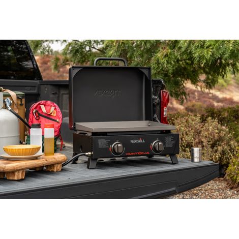 Nexgrill Gasgrill / Tischplancha "Daytona", schwarz, 2 Brenner (1/5)