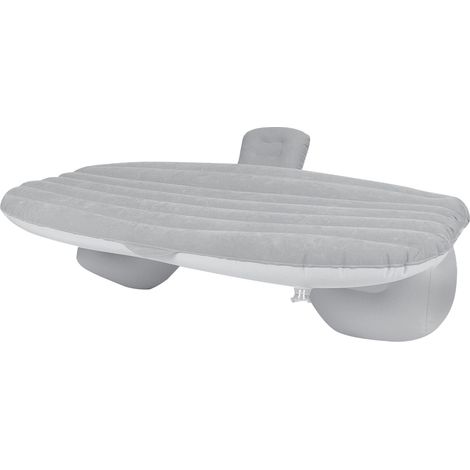 Lit gonflable PVC voiture matelas banquette arrière repos sommeil voyage camping matelas air avec pompe à air argenté (1/5)
