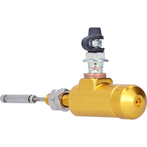 Universeller hydraulischer Kupplungsgeberzylinder M10 x 1,25 mm für Motorrad, ATV und Dirtbike - Goldene Bremspumpe, ATV-kompatibel, robustes Ersatzteil. (1/5)