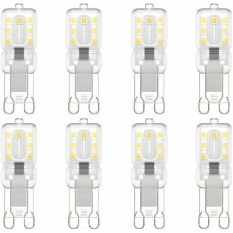 Ampoule LED IJYHSB BETT G9, LED G9 220 V Blanc naturel 3000 K Équivalent halogène 30 W (lot de 8) DOPA (1/5)