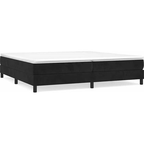 Maison Exclusive - Boxspringbettgestell Schwarz 200x200 cm Samt (1/5)