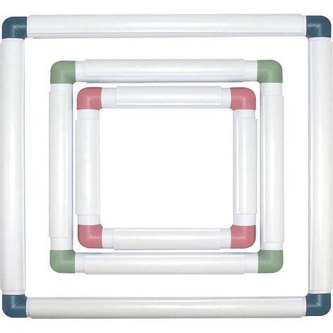 3er-Pack quadratische Stickrahmen, Punch-Needle-Rahmen, Stickrahmen für Quilts, wie abgebildet (1/5)