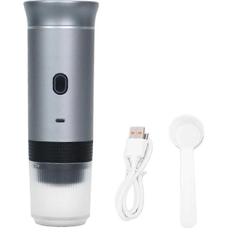 Machine à café expresso portable 12V électrique, petite machine à expresso italienne pour les voyages, le camping, la randonnée et le bureau. (1/5)